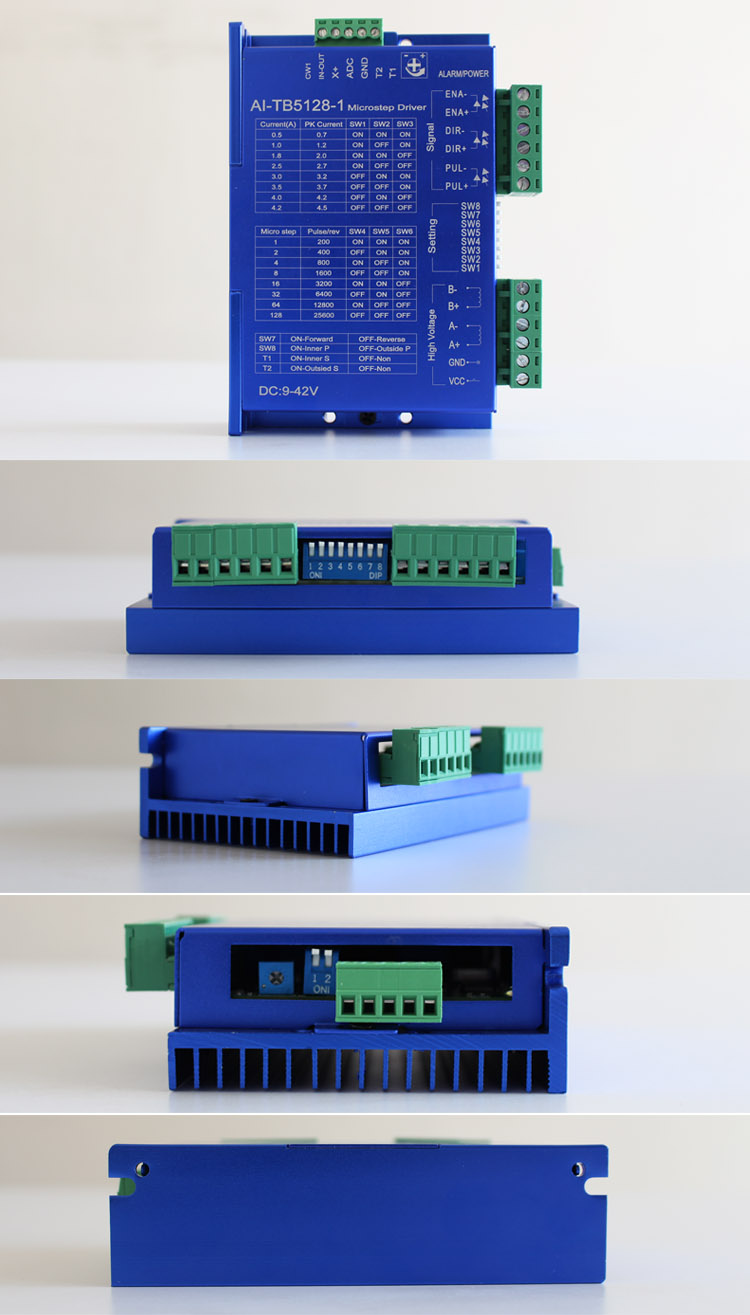 42/57步進電機驅(qū)動器 自發(fā)脈沖驅(qū)控 調(diào)速器 128細分 4.5A  AI-TB5128-1(圖1)