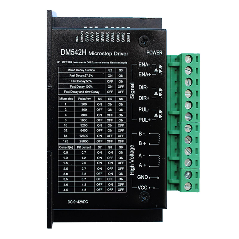 42/57步進電機驅(qū)動器  128細分 3A 42V(脈沖3.3-24V) DM542H